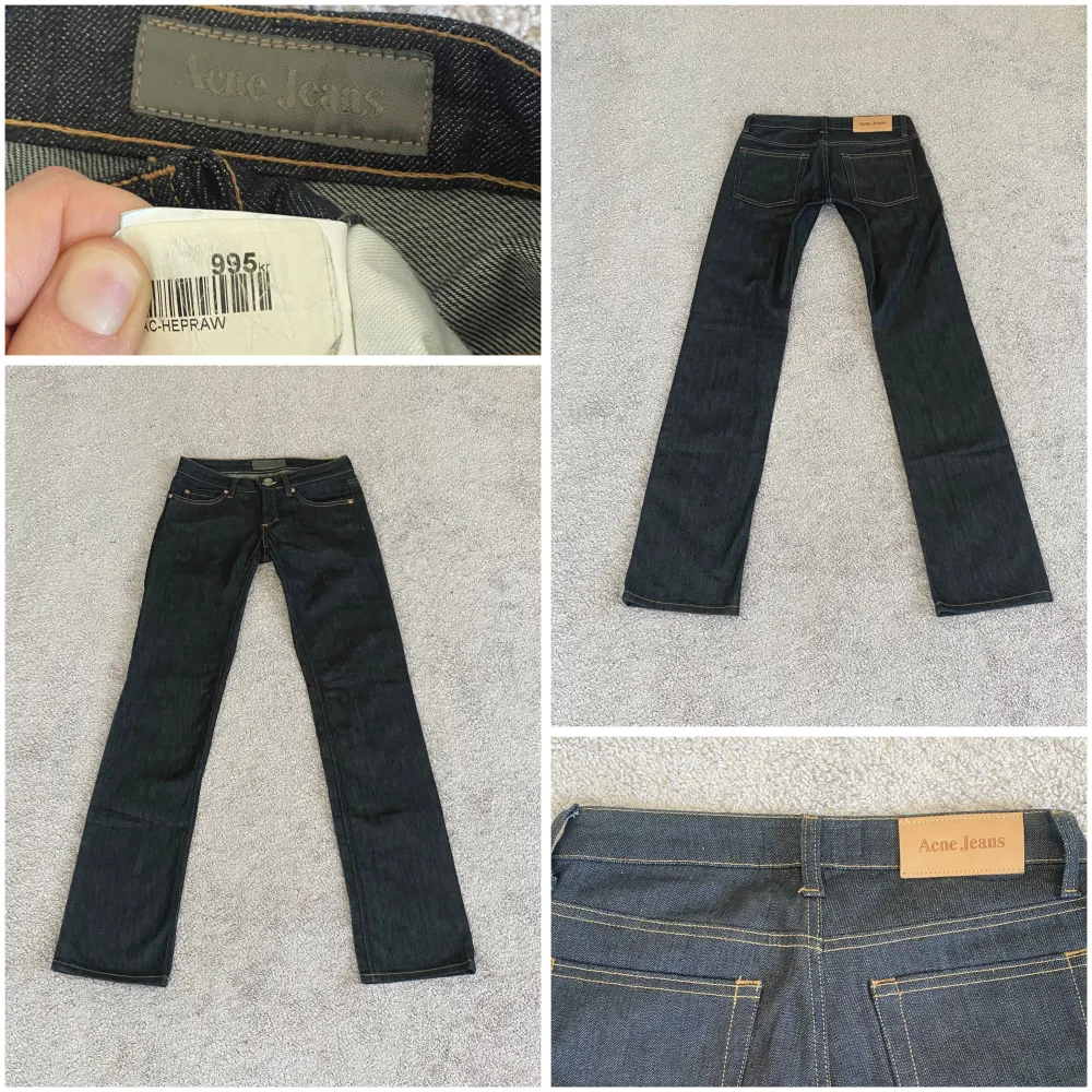 midja: 73 innerben: 81 🤍 lågmidjade straight leg jeans från Acne 🤍 jag är 171cm & stl S/36/28 för referens 🤍 läs POLICY & FRAKT (i gillade inlägg) innan du skriver 🤍 använd gärna ”Köp” 🤍 . Jeans & Byxor.