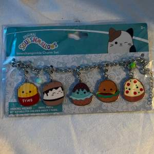 Squishmallows charm bracelet with food squishmallows