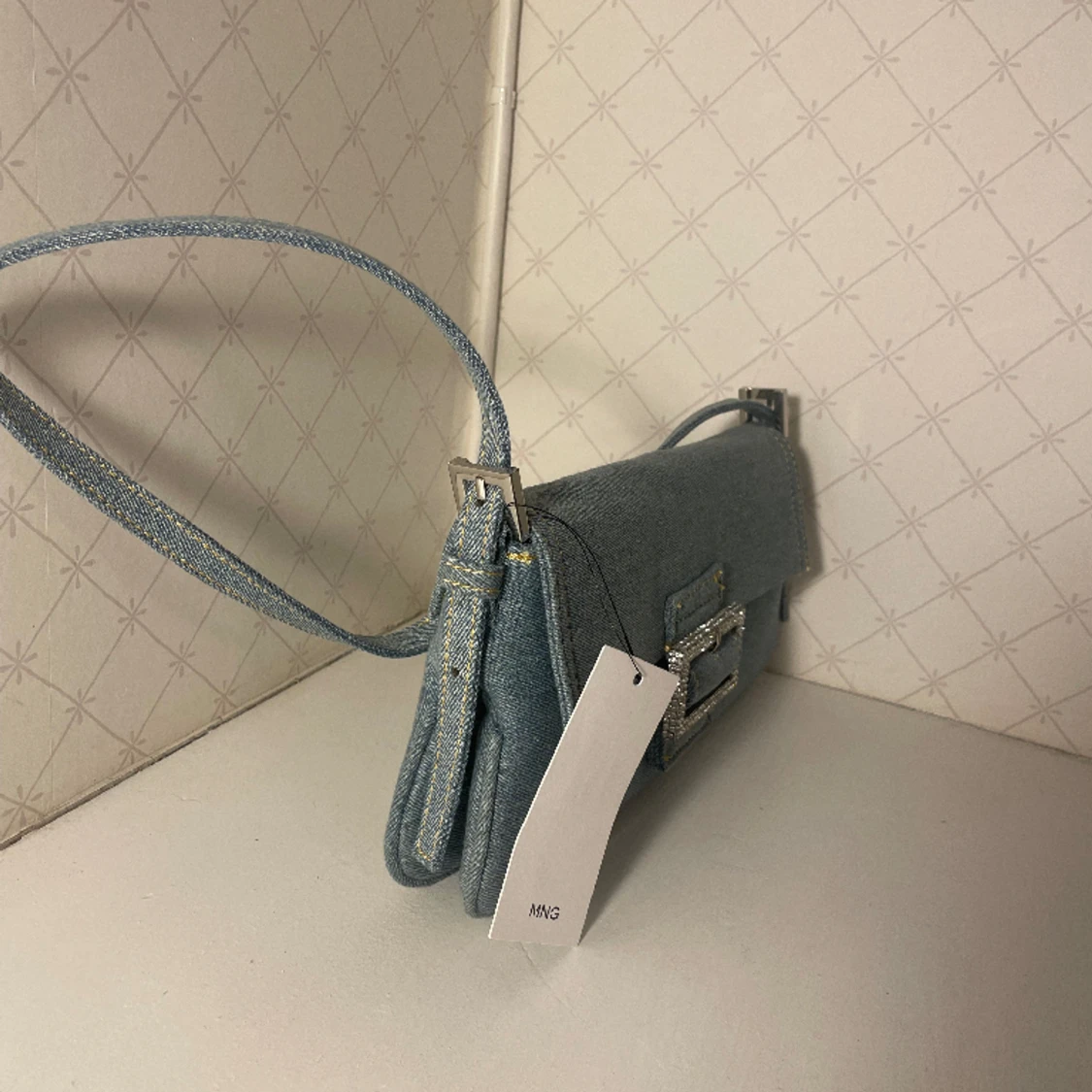 Jeansfärgad handväska - 90