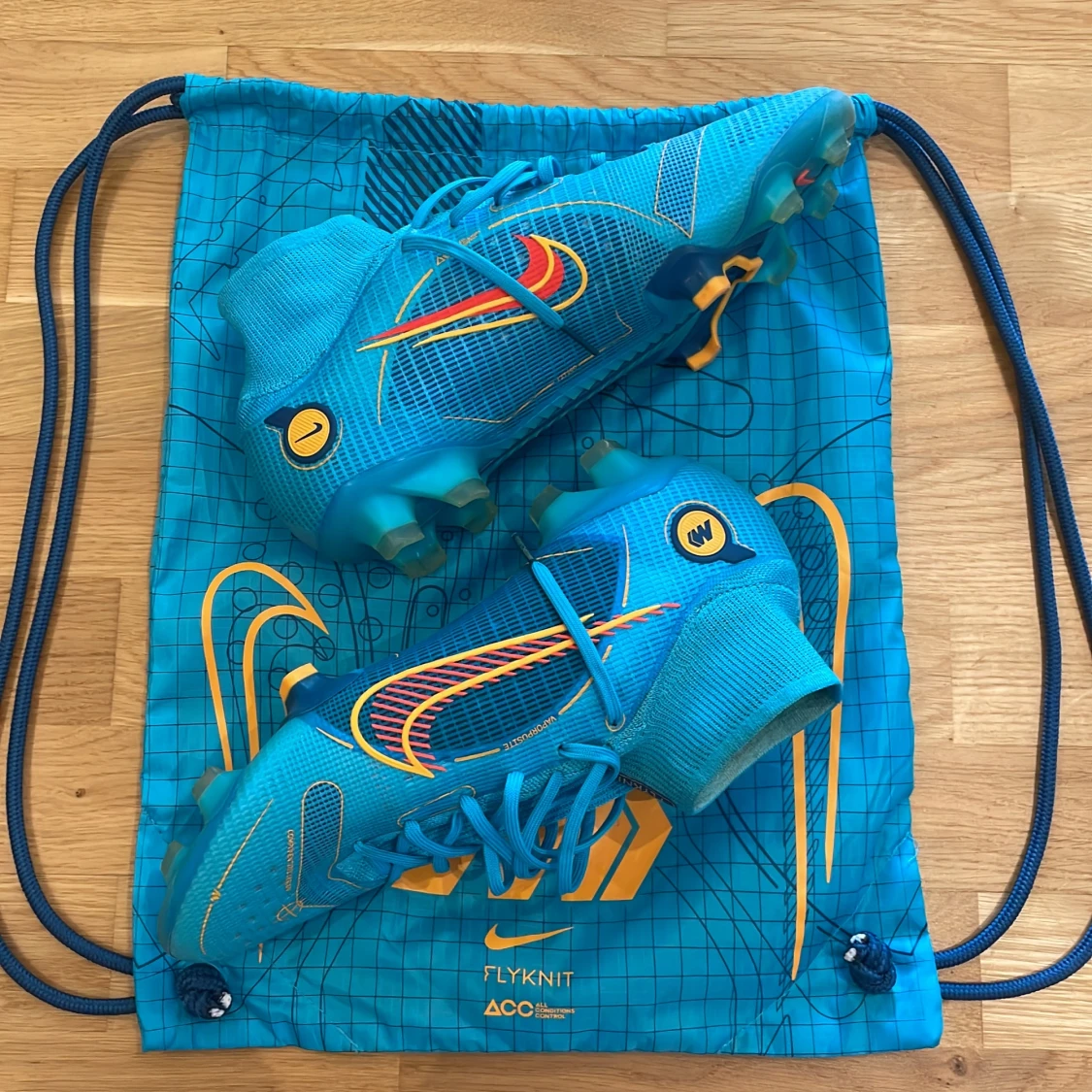 Nike Mercurial Superfly 8 Elite FG Blueprint - Blå/Orange/Blå - 92