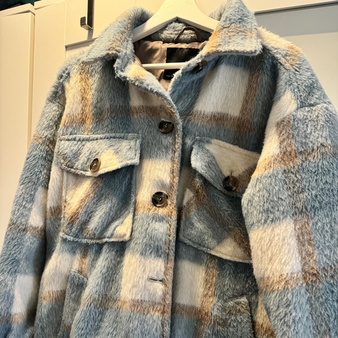 Blue and Grey Shirt Jacket