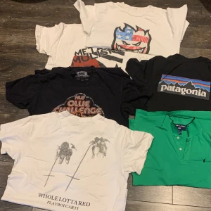 Feta t-shirts - Spitfire Strlk M 150kr Metal mulisha M 150kr Patagonia S 100kr HUF 100kr Ralph lauren 150kr Playboi carti M 200kr