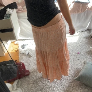 Orange långkjol - Somrig långkjol!!