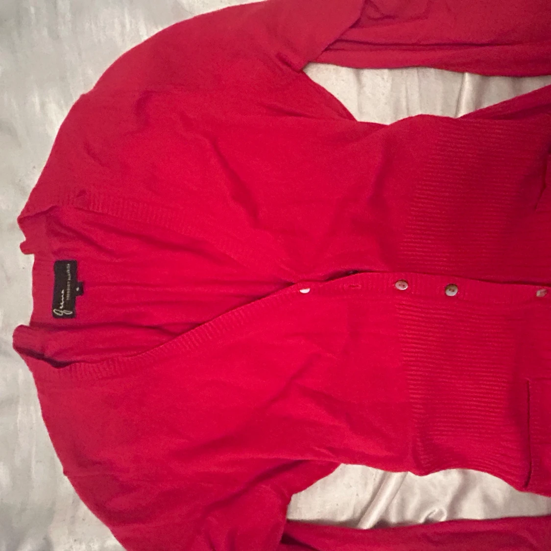 Söt röd kofta/tröja  - 90