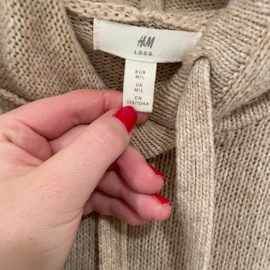 Stickad hoodie💓 - 90