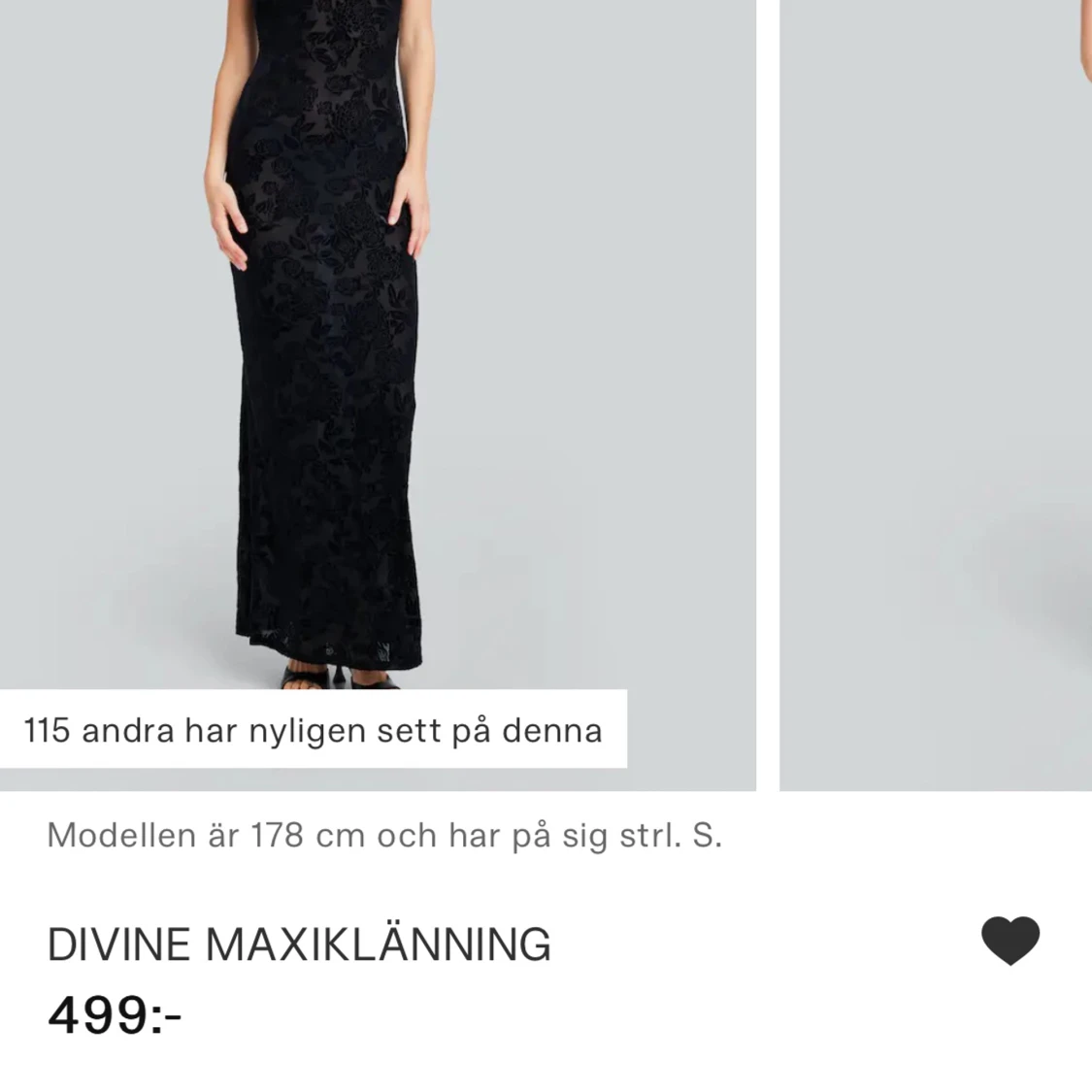 Divine maxiklänning bikbok xs - 91