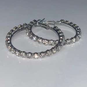 Runda diamant örhängen  - Jättefina diamant örhängen som är perfekta till fester. Säljer då de inte kommer till användning längre. 
