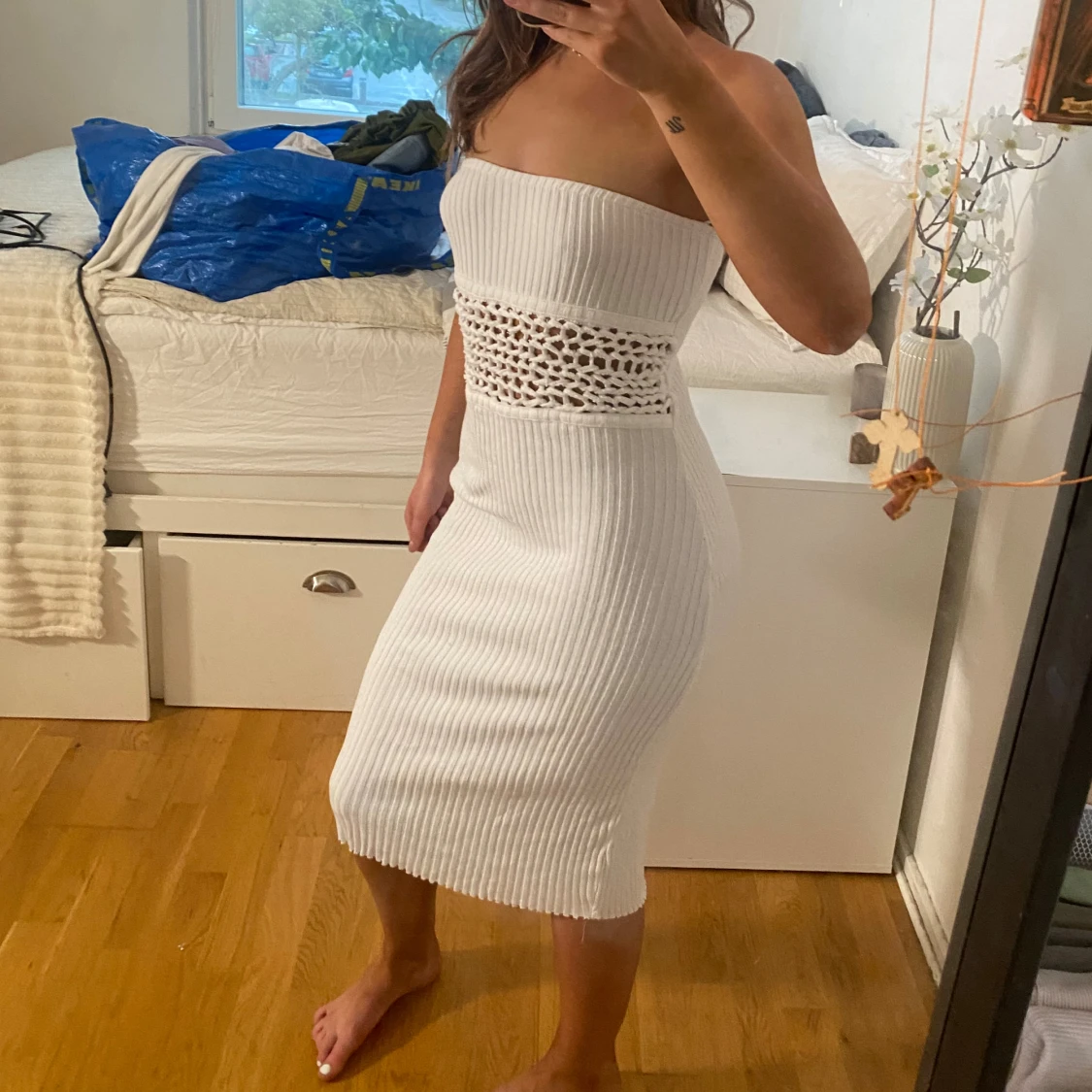 Ribbad klänning - 90