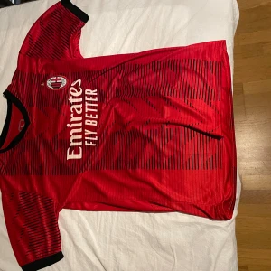 Fotbollströja ACM  - Använd 1 gång där den e för liten och är i storlek L men sitter som M och skulle passa en med S. Köpt för 799