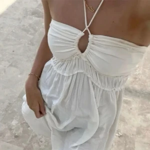 Vit långklänning - Från HM