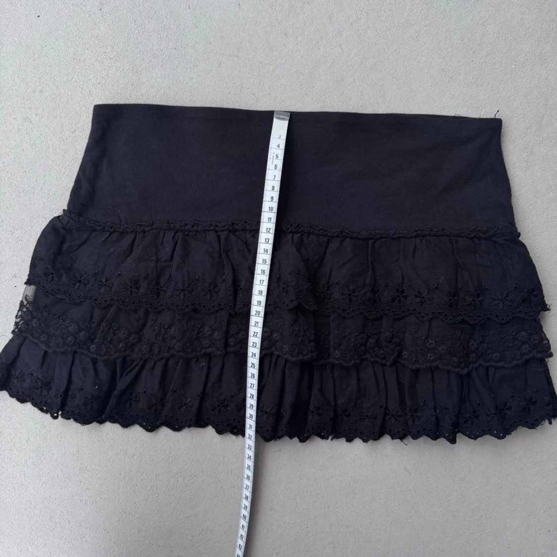 2000s fold over ultra low waist dollette skirt  - 6