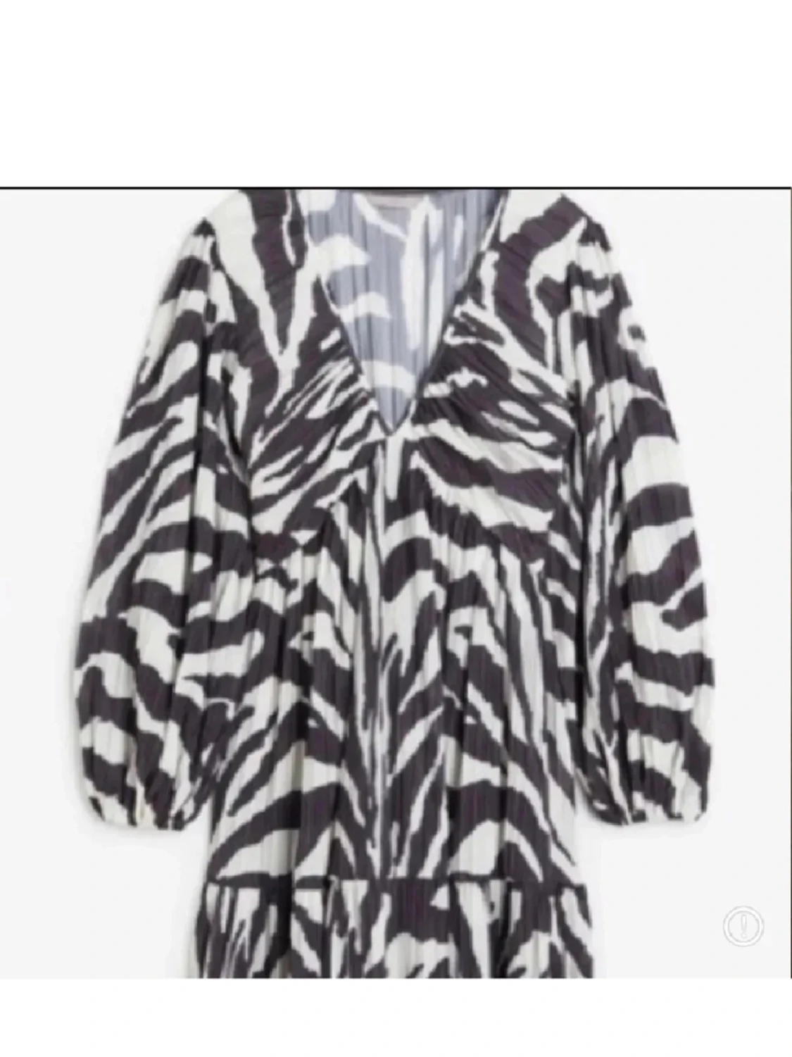 Zebramönstrad h&m klänning
