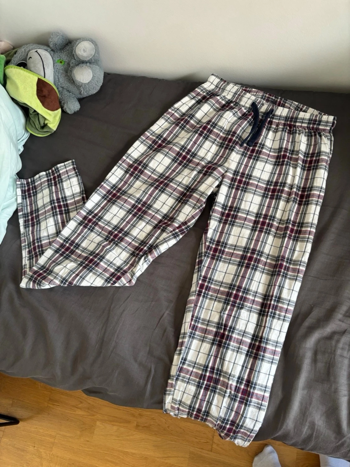 Rutiga pyjamasbyxor i bomull - 2