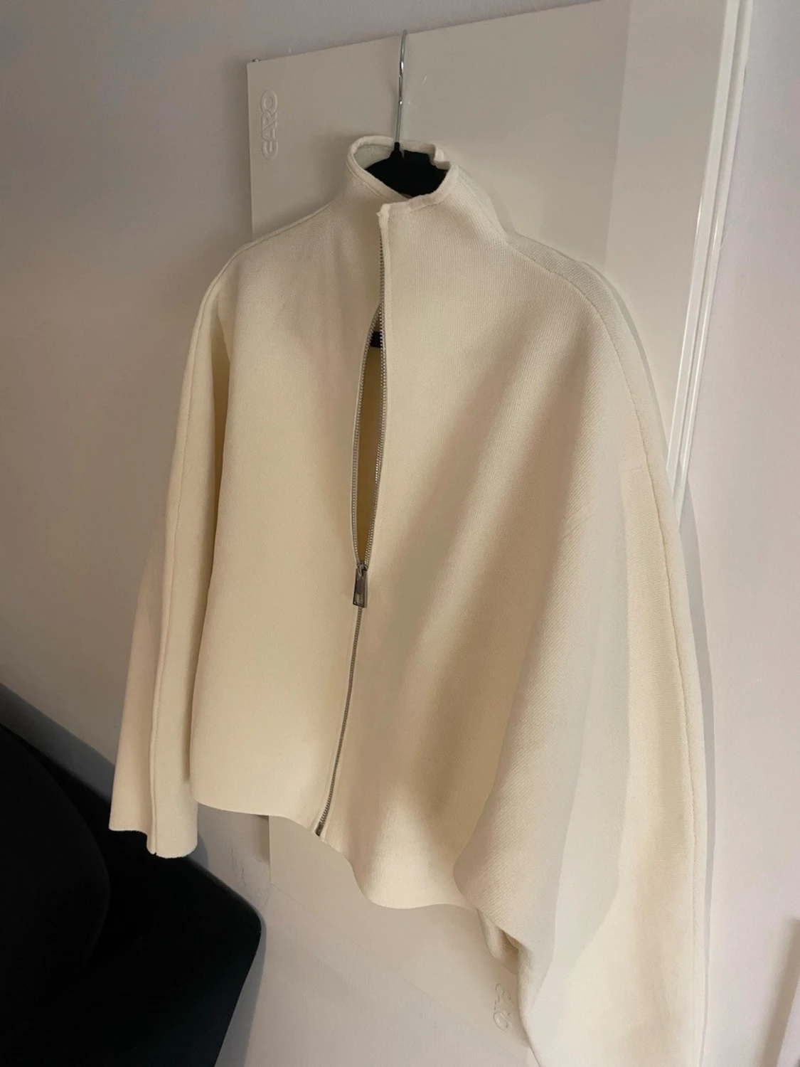 Vit stickad jacka från Zara