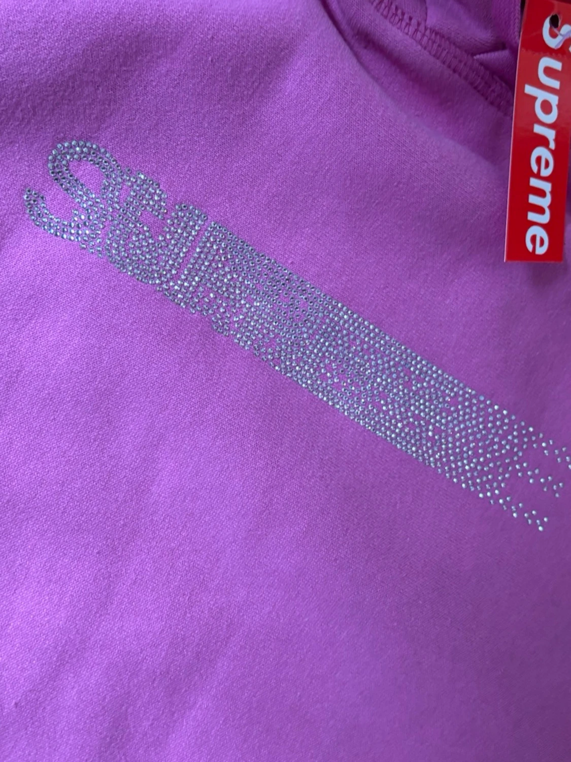 rosa Supreme hoodie med huva - 3