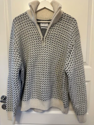 Vailent Tröja - Tjockt stickad 1/4 zip up tröja, använd en gång
