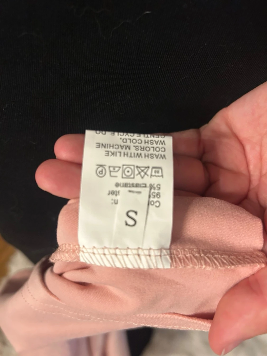 Ljusrosa långklänning med smala band - 1