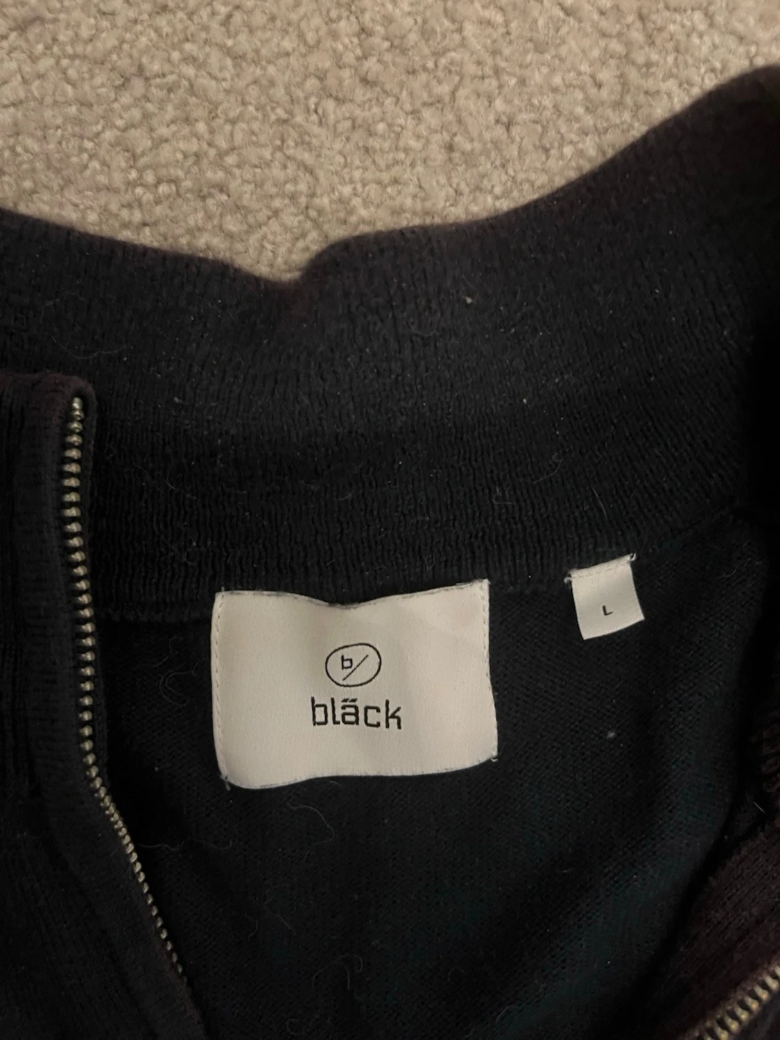 Svart halvzip tröja från Bläck - 1