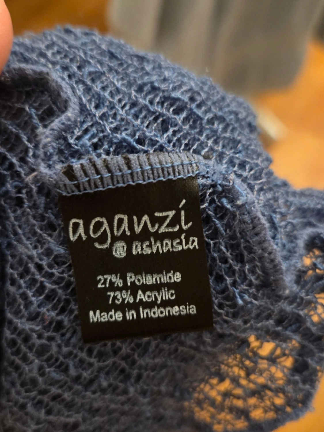 Blå meshig kofta från Aganzi - 2