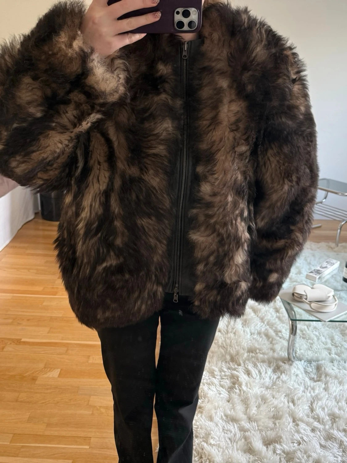 Pälsjacka hm studio 