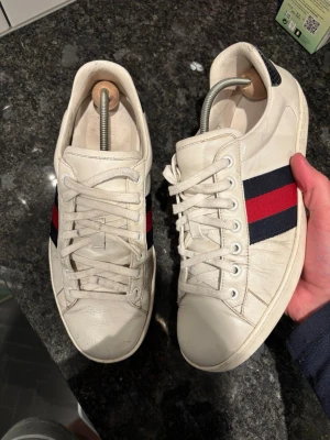 Gucci skor - Gucci ace skor som ej används längre. Storlek 43. Skriv vid frågor eller funderingar!