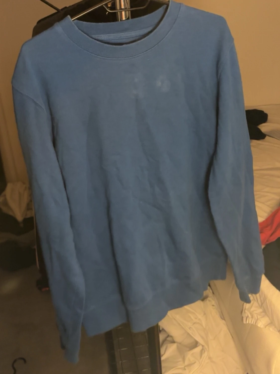 Blå basic sweatshirt