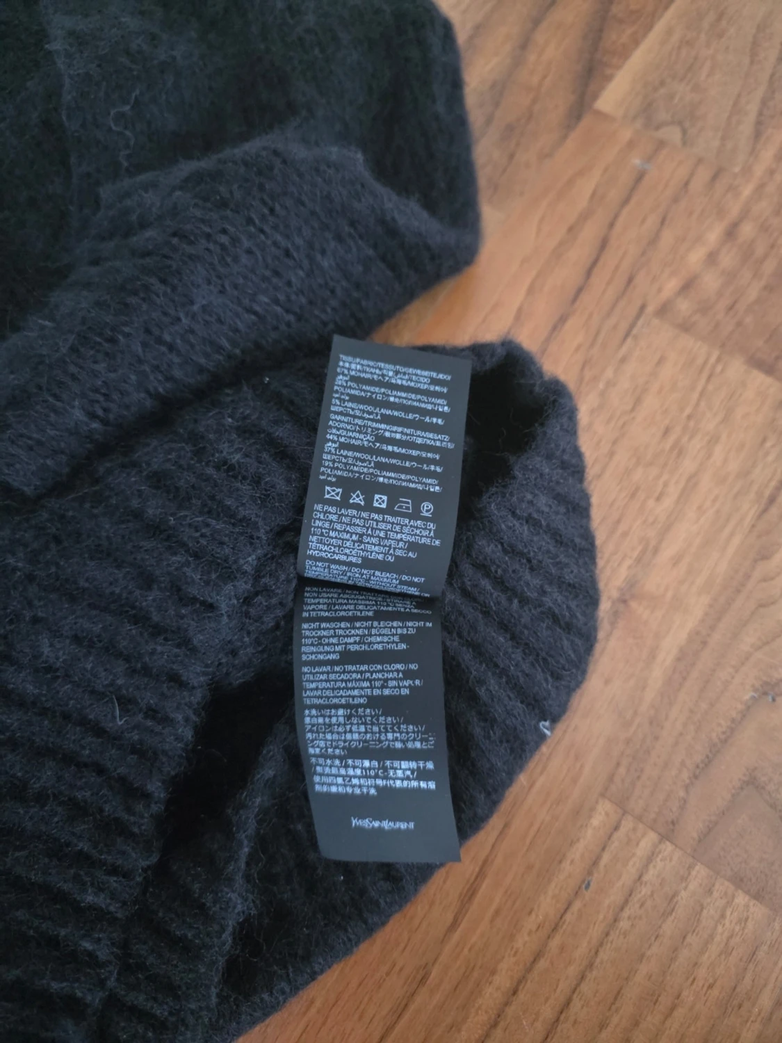 Svart stickad Saint Laurent tröja - 5