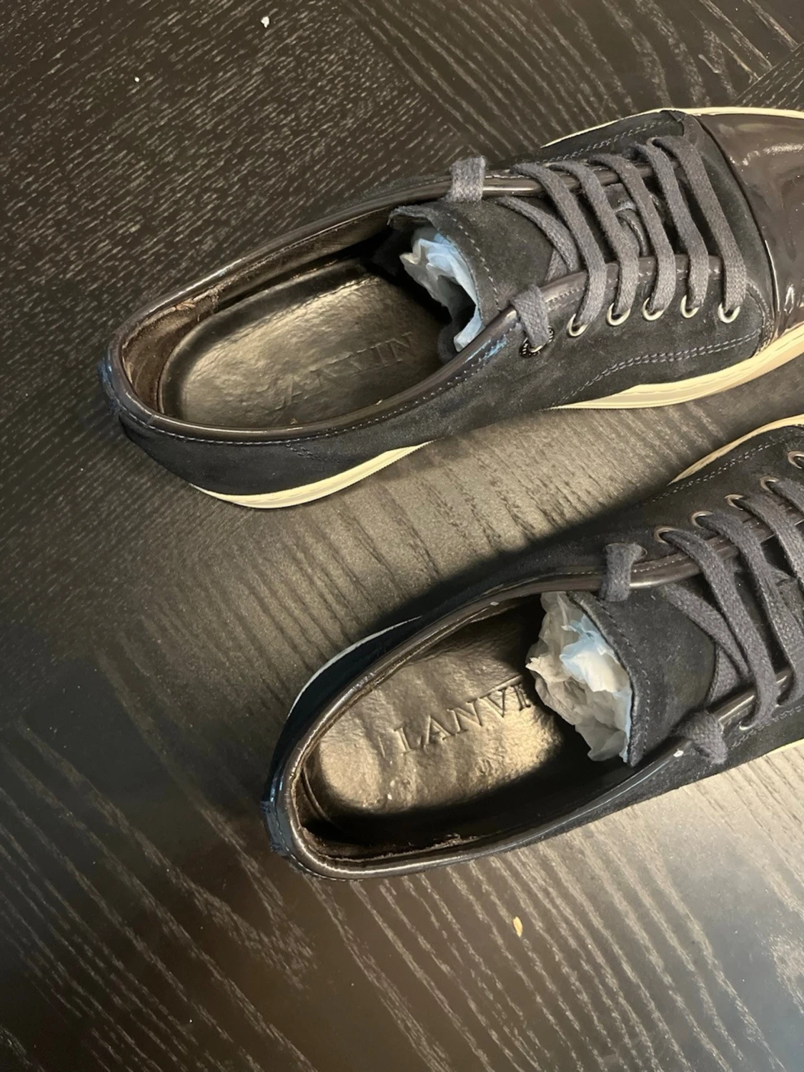 Mörkblåa lanvin skor  - 4