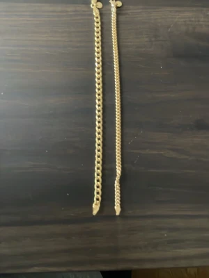 Två äkta silver armband guldplätering - Kommer tyvär inte ihåg storlek men det är mellan 18-20 cm