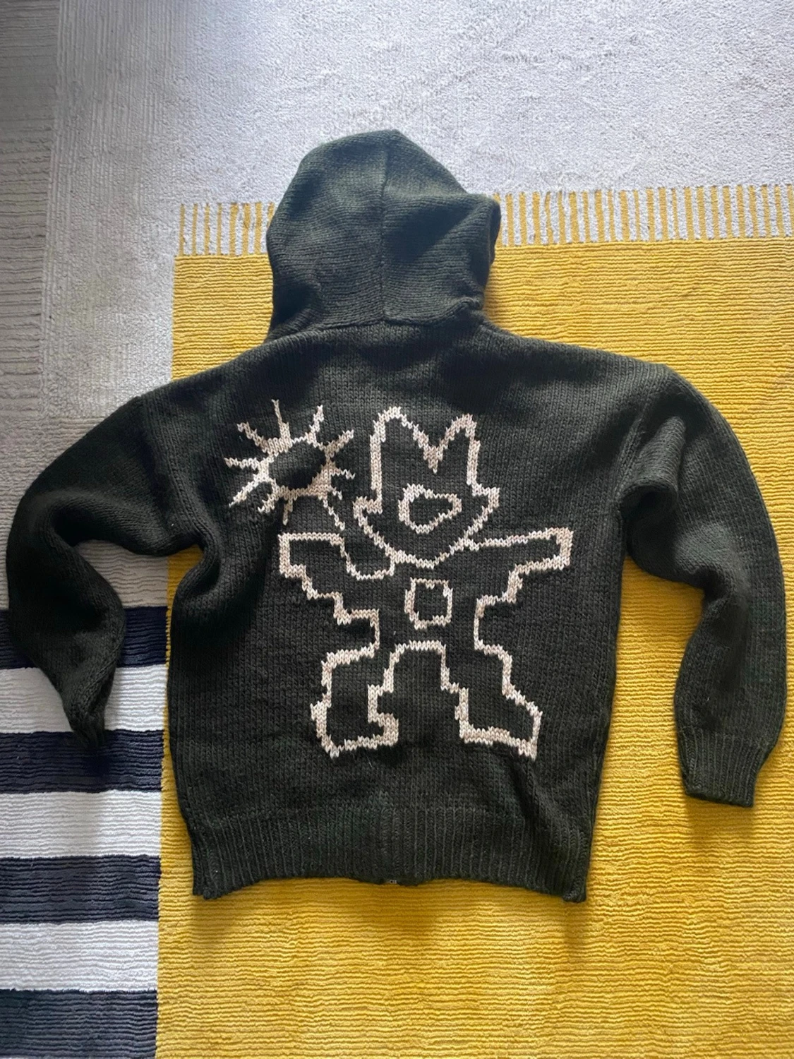 stickad hoodie  - 2