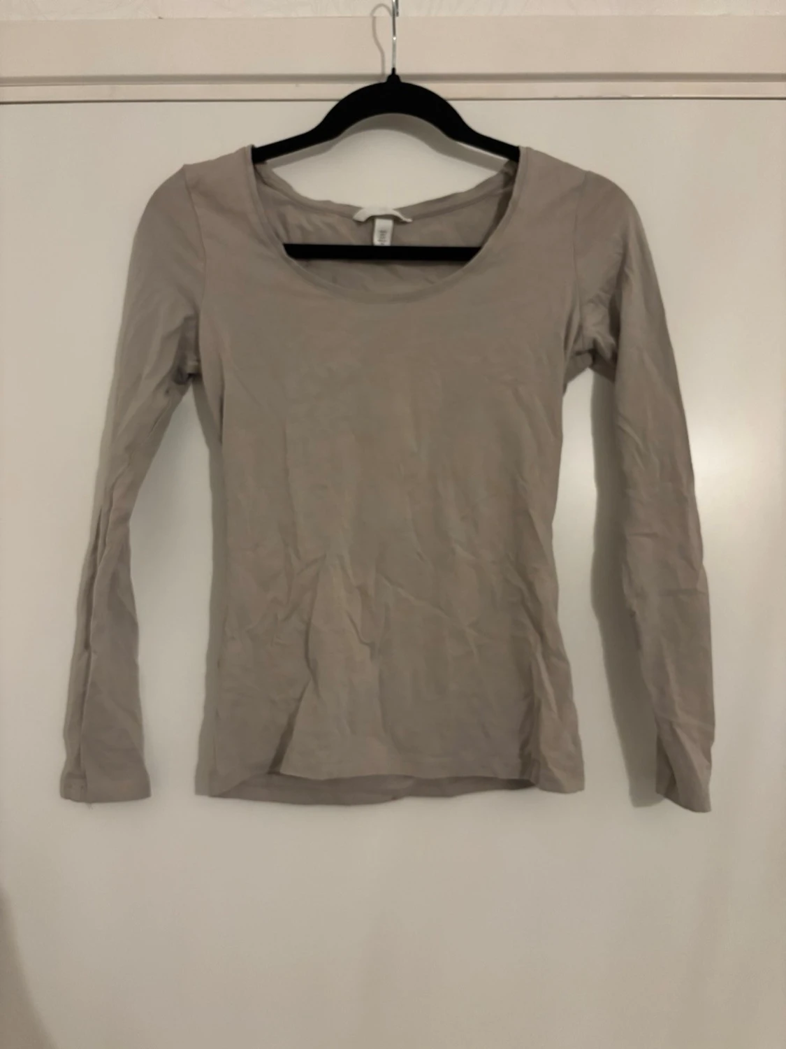Beige långärmad topp från H&M