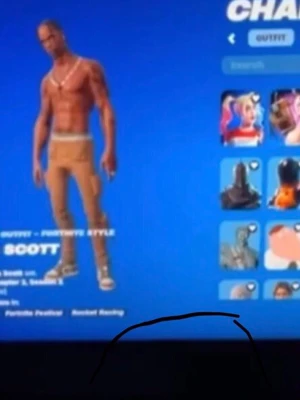 Fortnite konto med Travis Scott och Mint Axe - Säljer ett Fortnite-konto med Travis Scott skin och Mint Axe pickaxe. Kontot har flera unika och sällsynta skins och vapen, perfekt för dig som vill sticka ut i spelet. Allt visas på bilderna och är kopplat till Epic Games-plattformen.