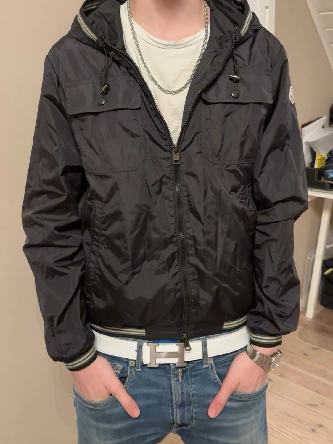 Svart Moncler vindjacka - 1