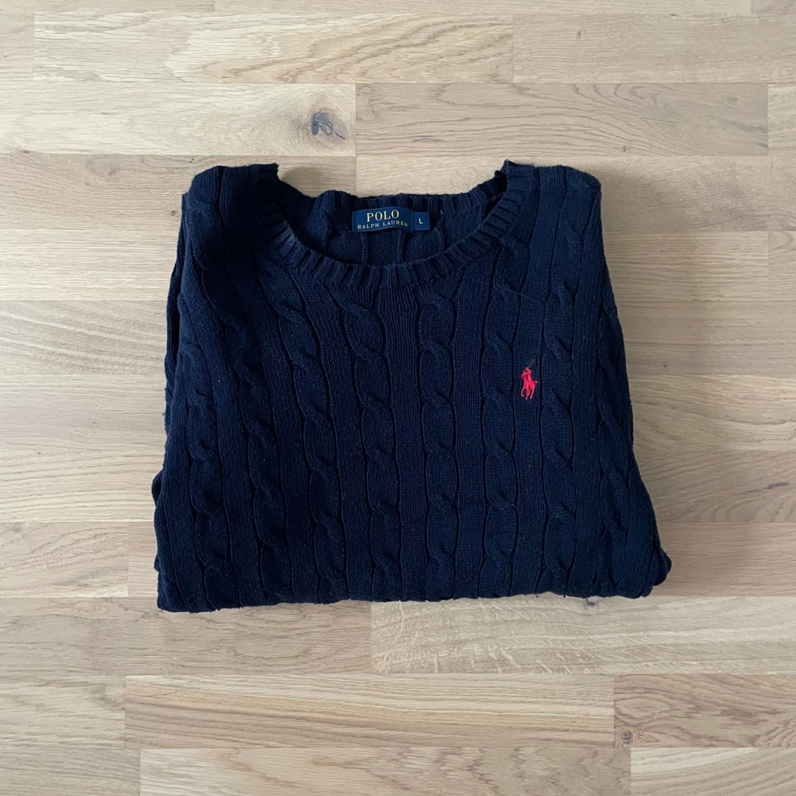 Stickad Ralph Lauren tröjja