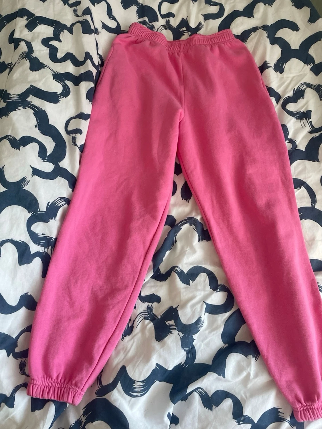 Rosa mjukisbyxor med resår - 3