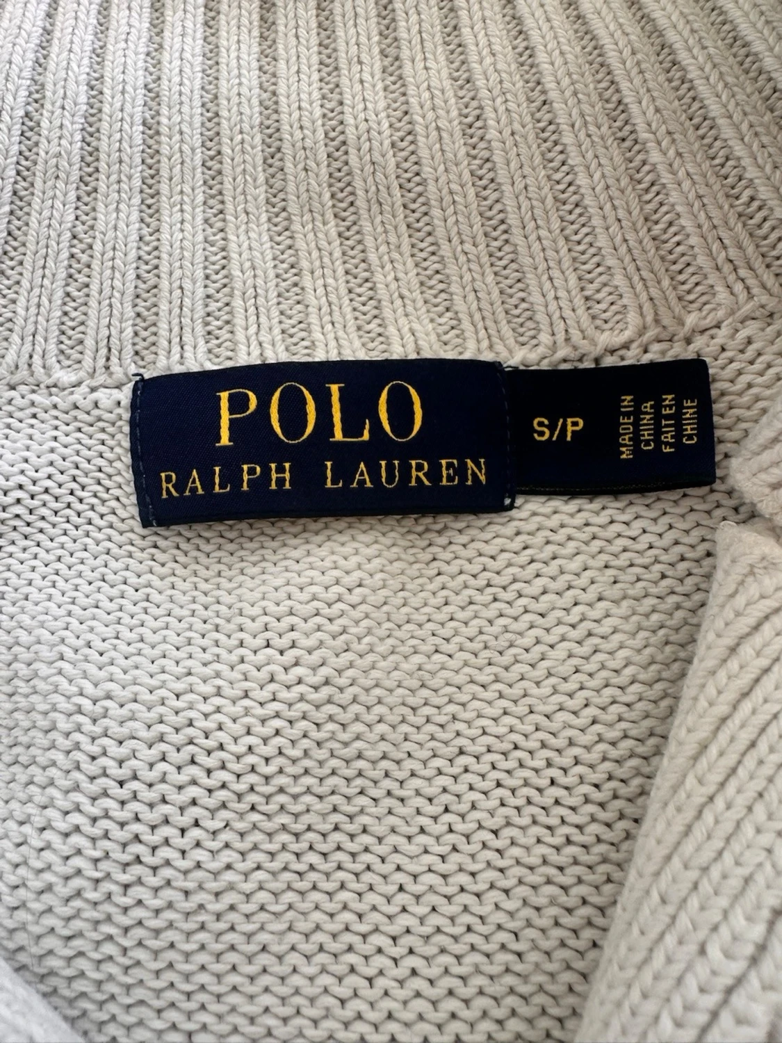 Beige stickad tröja Ralph Lauren - 4
