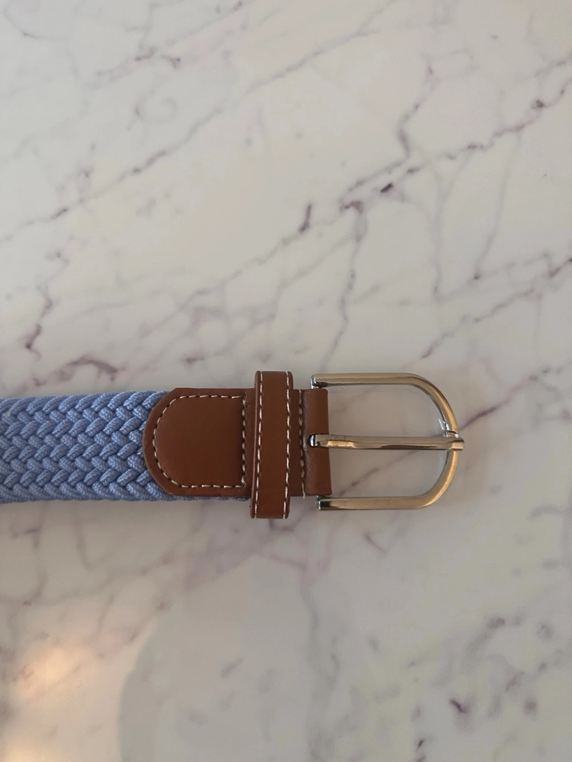 Blått flätat bälte - 2