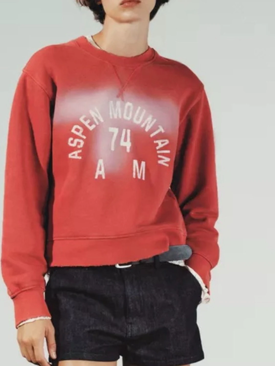 Röd sweatshirt Aspen Mountain - 1