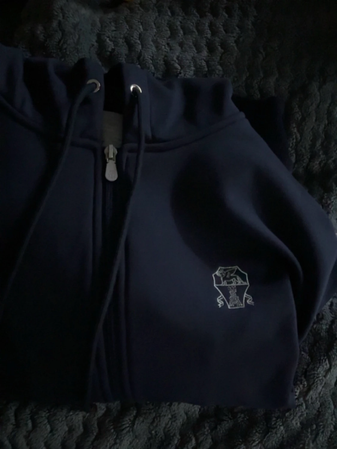 Mörkblå hoodie BRUNELLO CUCINELLI - 2