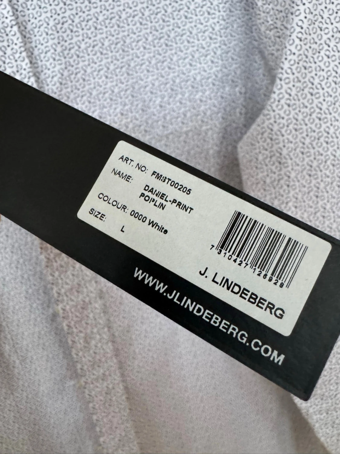 Vit mönstrad skjorta från J Lindberg - 2