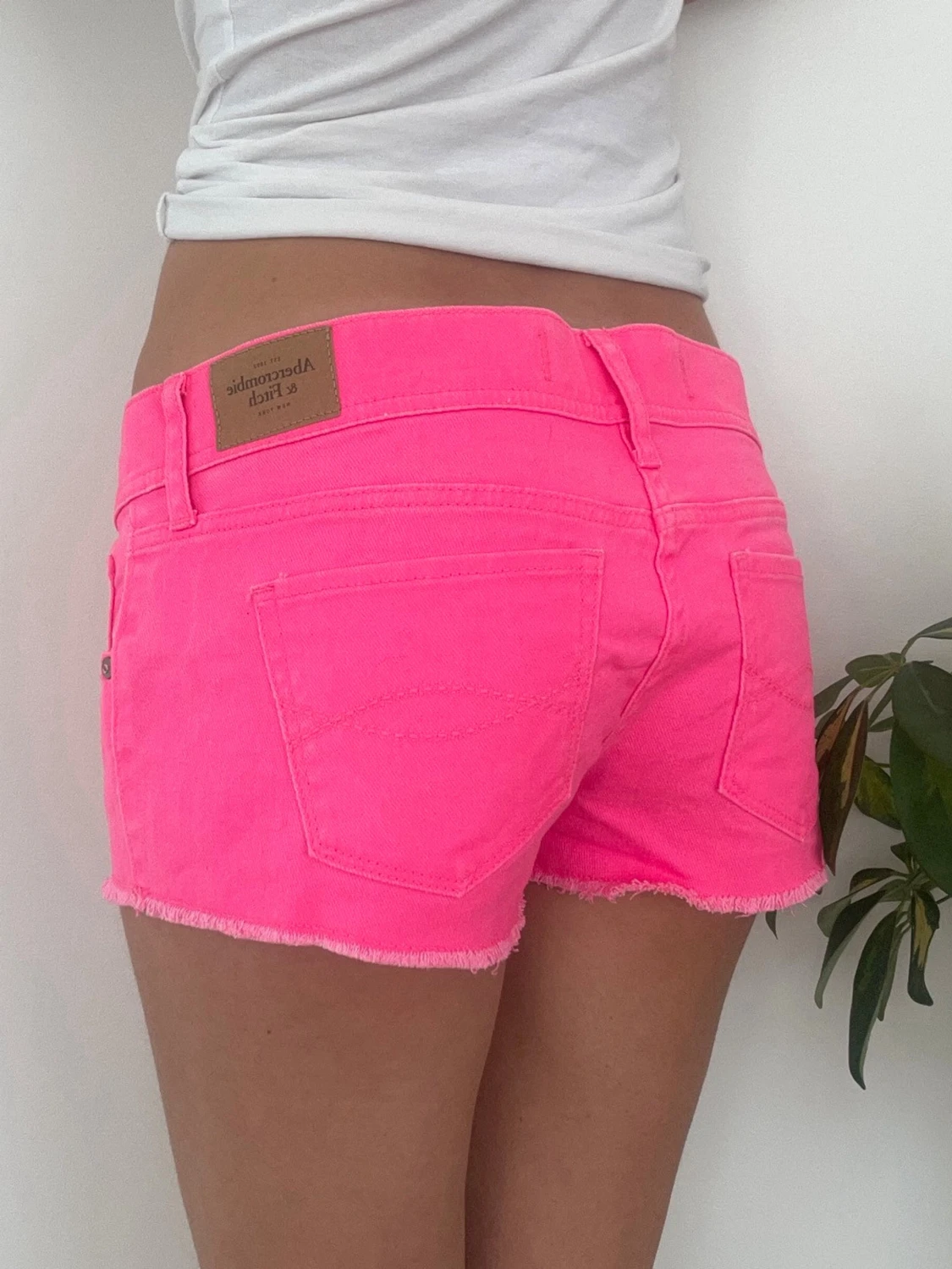 Abercrombie & fitch lågmidjade jeansshorts  - 1