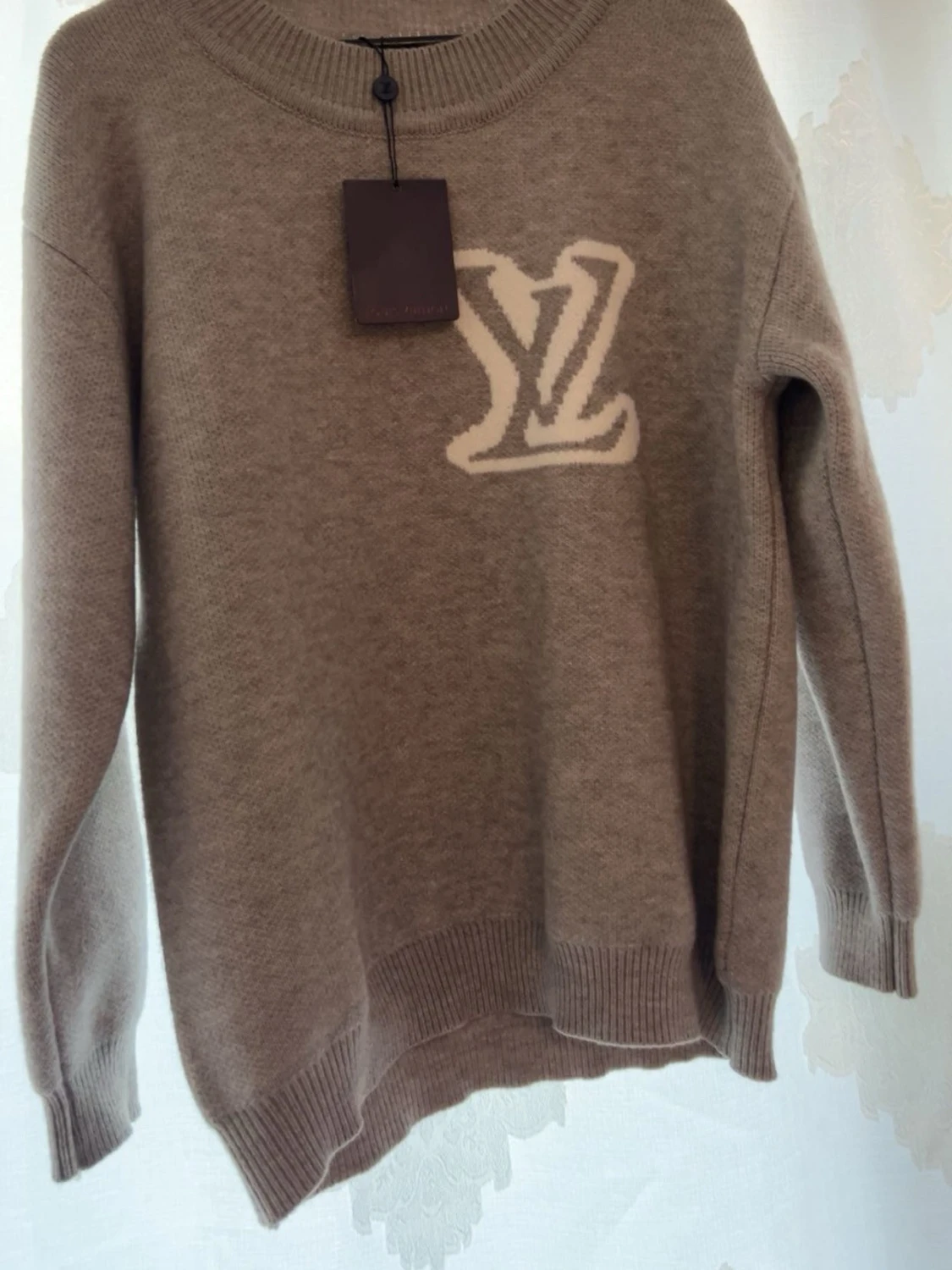 Grå stickad tröja  - 3