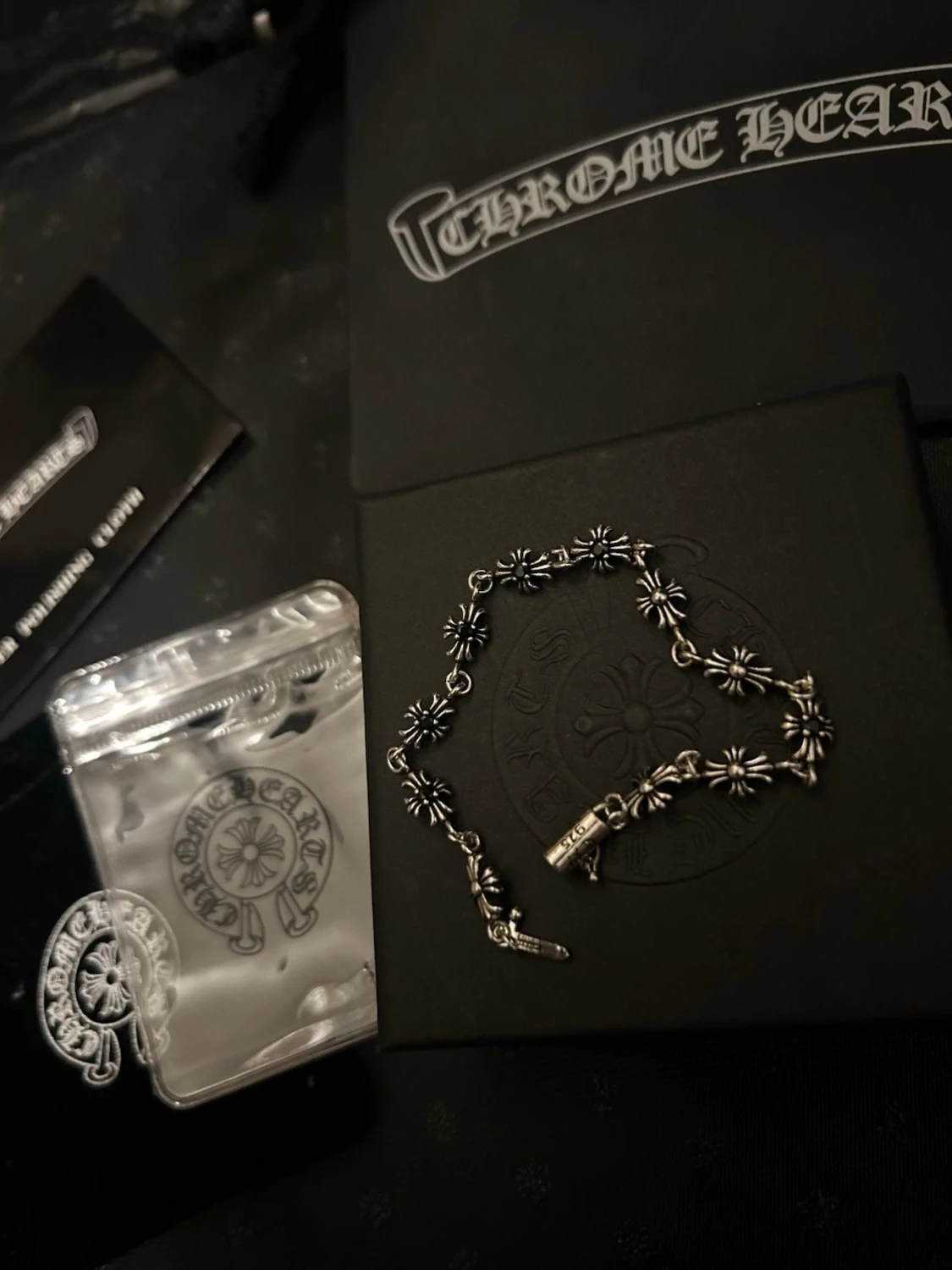 😎 silver armband 925 ny 7-8 gram hearts - 1