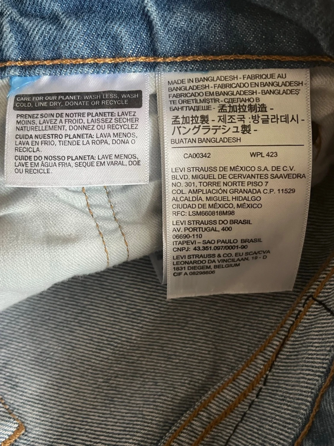 Levi's blå raka jeans - 3