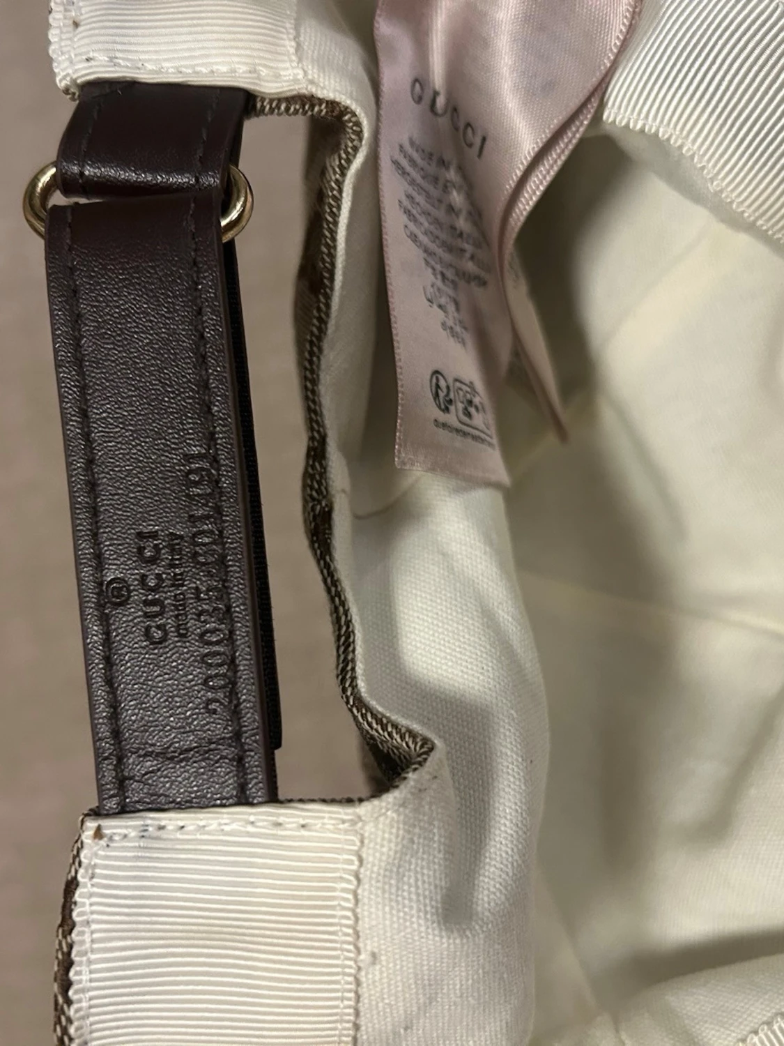 Beige GG keps från Gucci - 2