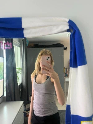 3-pack baslinen svart,vitt och gråt - Säljer 3-pack med baslinen det första två är samma men olika färg. Den 3 är lite annorlunda med tjockare band och mindre u-ringad. Är 1-2 gånger styck. Passar nog på XXS-S. 