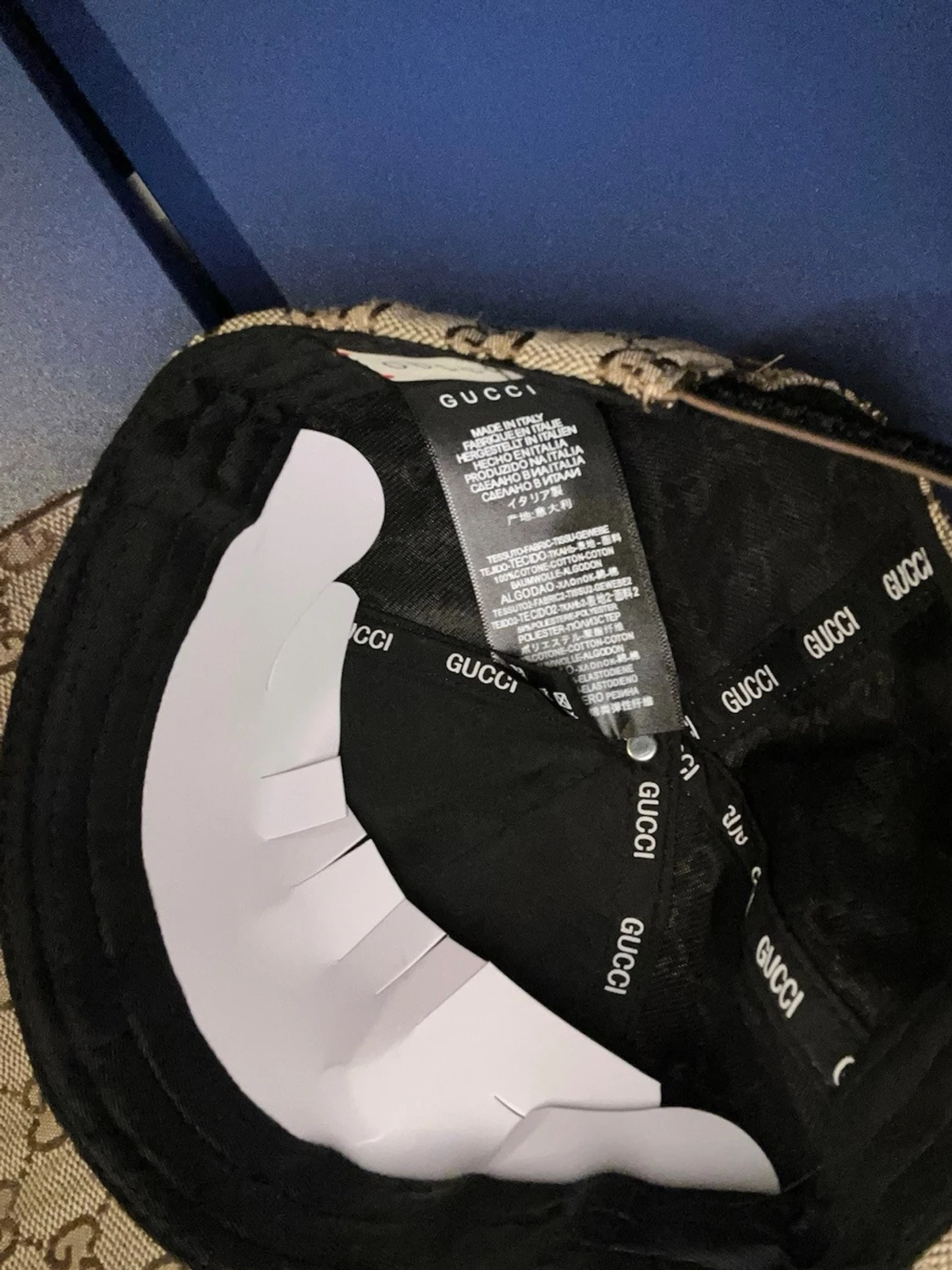 Beige keps från Gucci med GG-mönster - 3