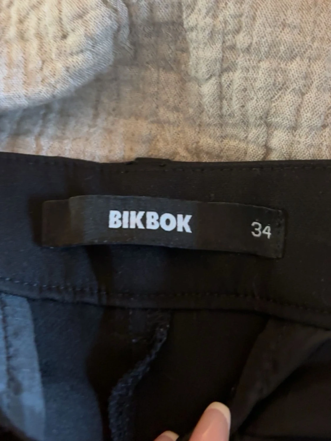 Svarta kostymbyxor med raka ben bikbok - 2