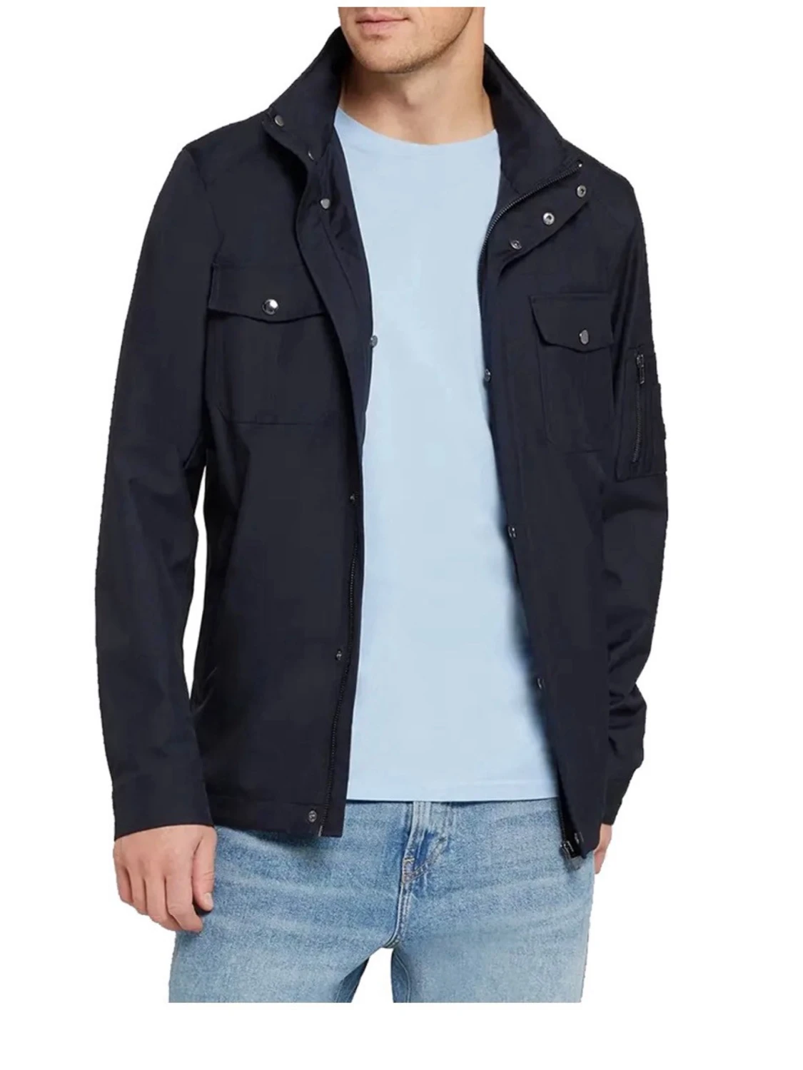 Mörkblå Field Jacket från Rock & Blue - 1