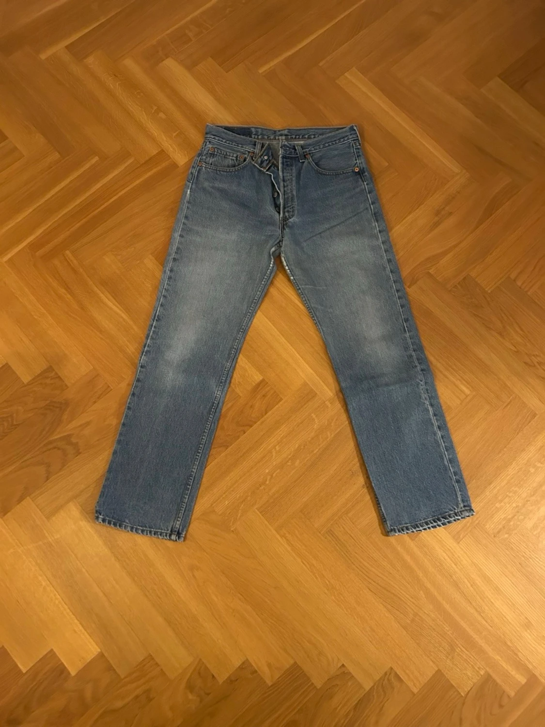 Blåa Levis Jeans 501